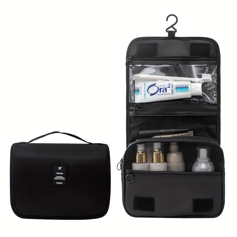 Large Capacity Waterproof Travel Toiletry Bag for Men and Women Organizer with Hanging Hook