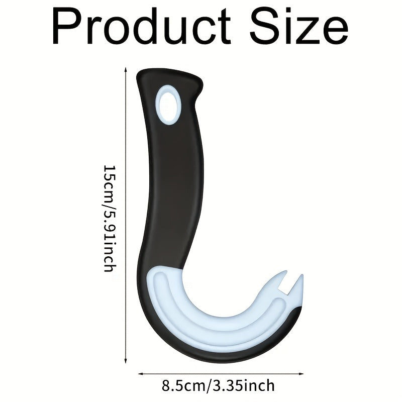 Durable Plastic Can Opener with Hook for Easy Grip, Kitchen and Restaurant Use