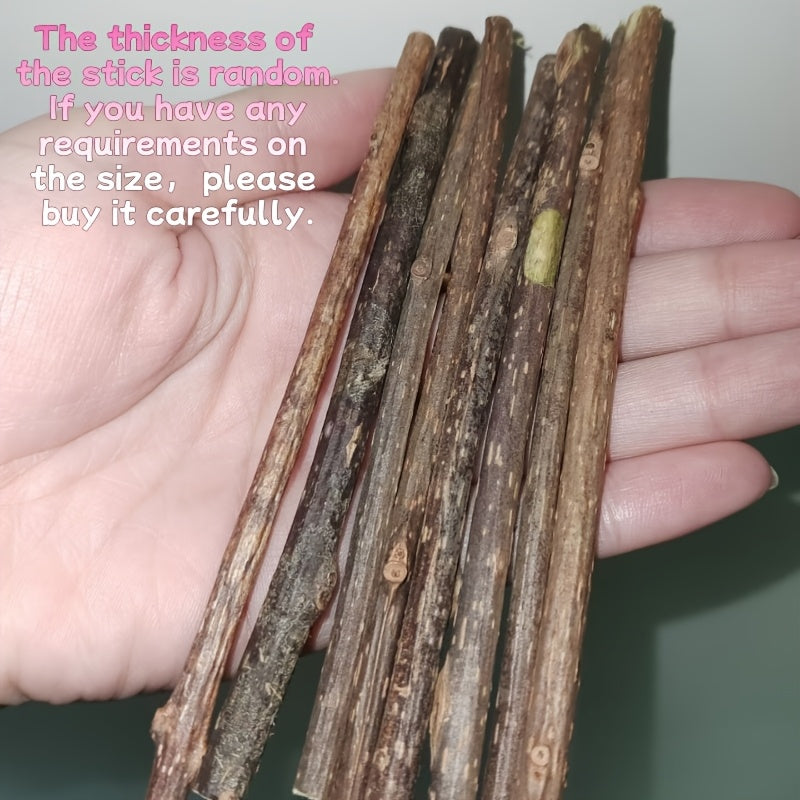 8pcs Natural Wooden Cat Chew Sticks for Teeth Health and Oral Care