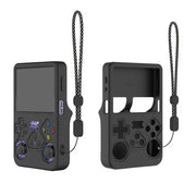 Game Console Silicone Case Black Shockproof Anti-Drop for R36S Handheld