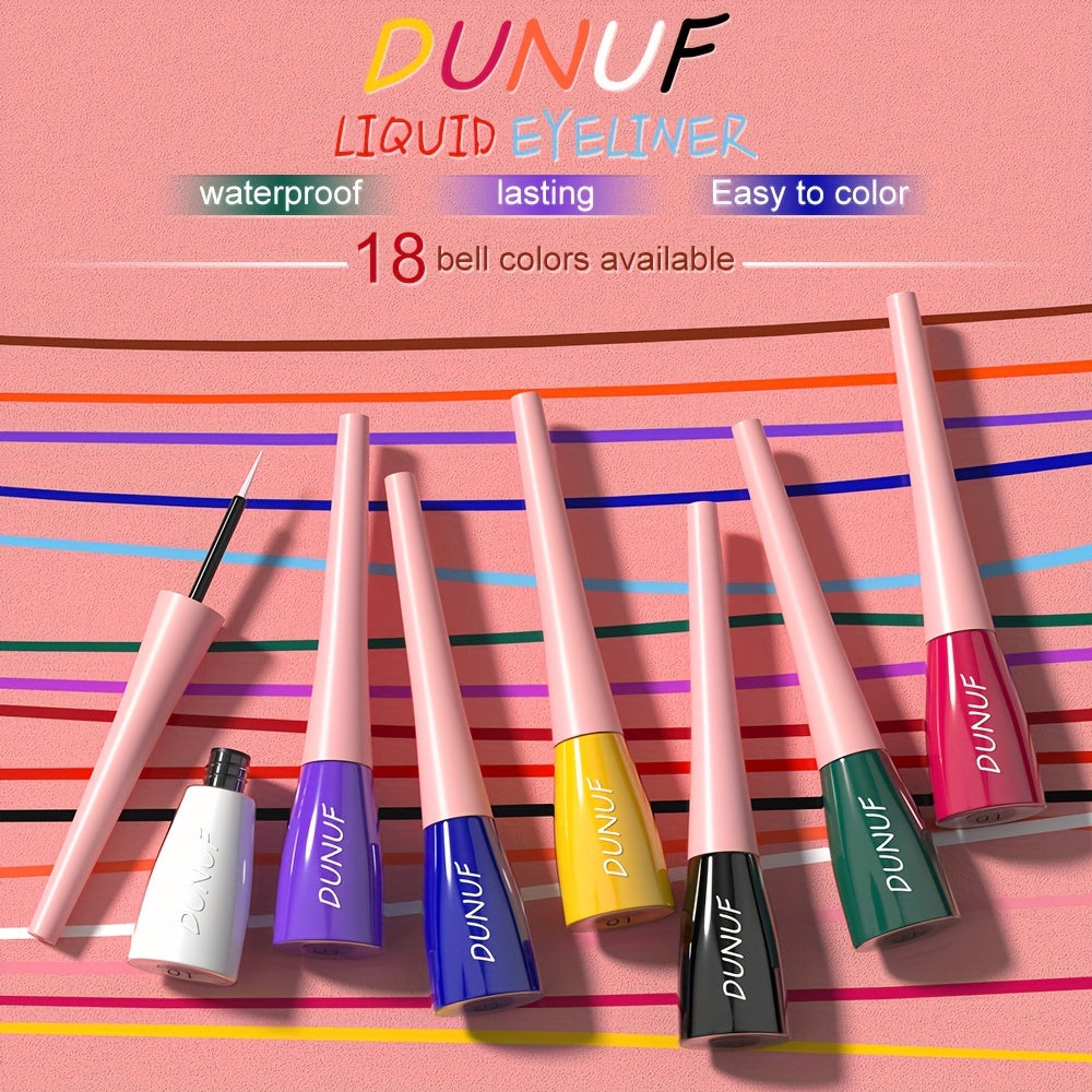 Women Matte Waterproof Liquid Eyeliner 18 Colors Easy to Apply Quick Drying
