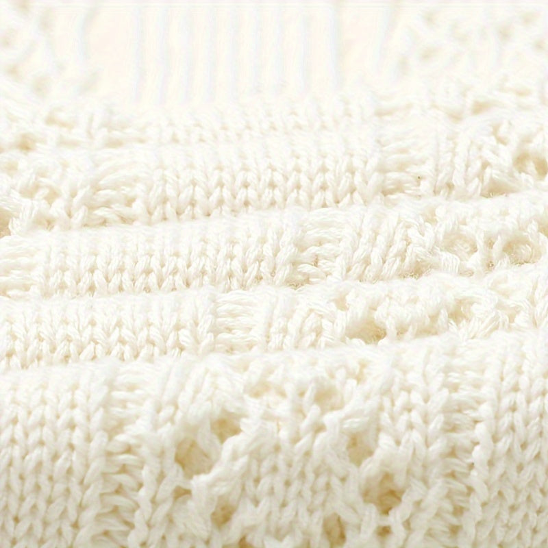 Ko'p maqsadli to'qilgan ko'rpa, Bahor va yoz uchun mukammal - Bir rangli dizayn, Rojdestvo yoki Halloween sovg'asi uchun ideal