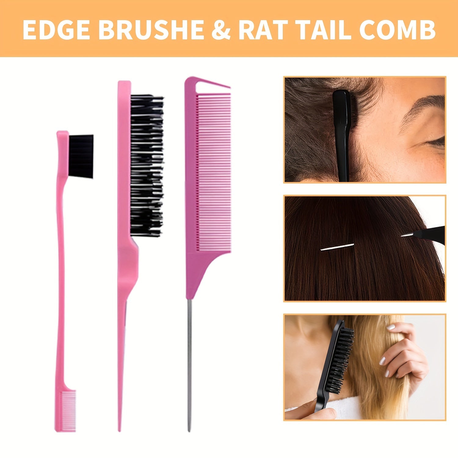 Unisex Hair Wax Stick Set for Normal Hair with Styling Comb for Wavy Curly Hair and Wigs