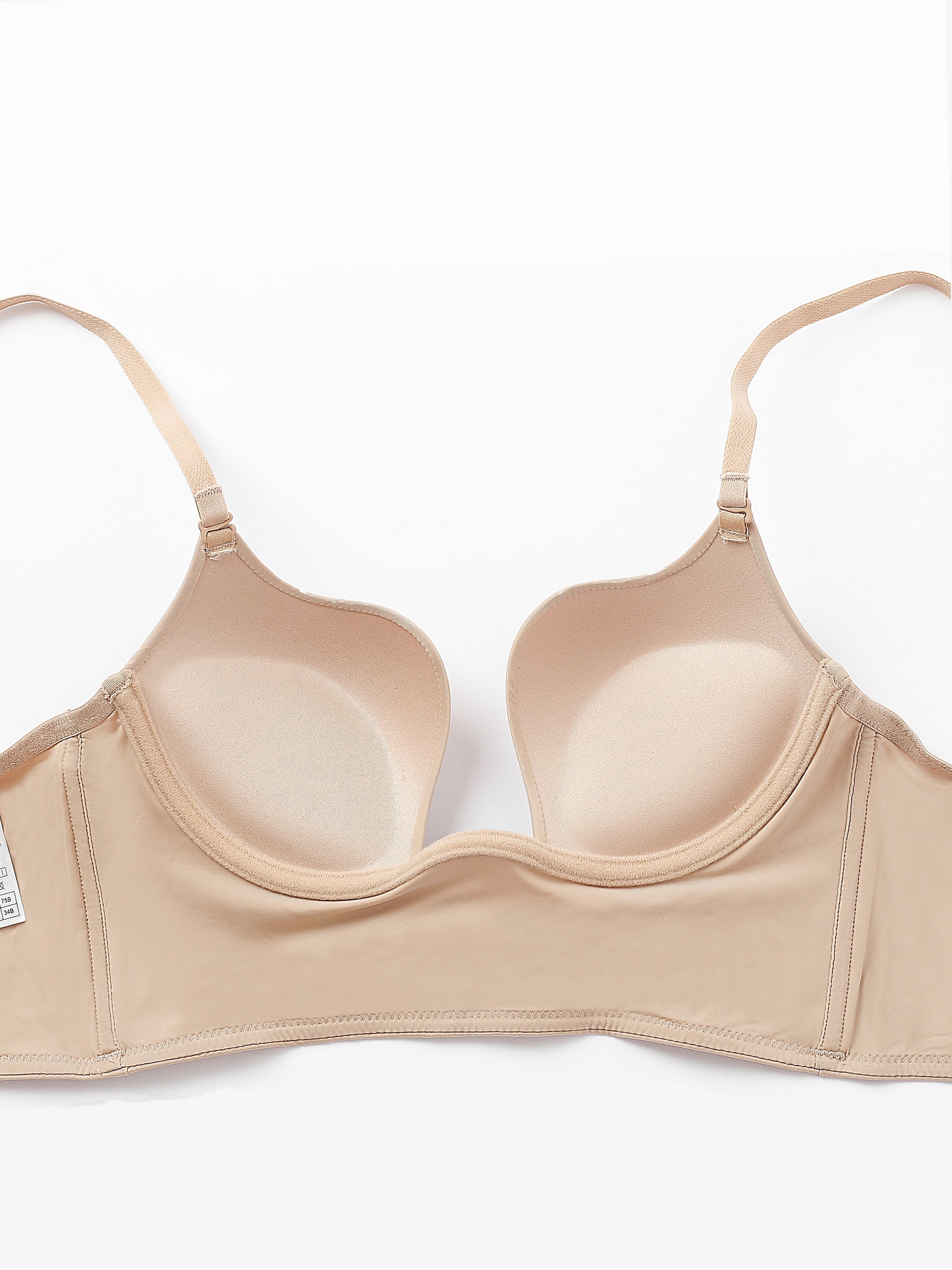 Women's Push Up T-Shirt Bra Lingerie with Scoop Design