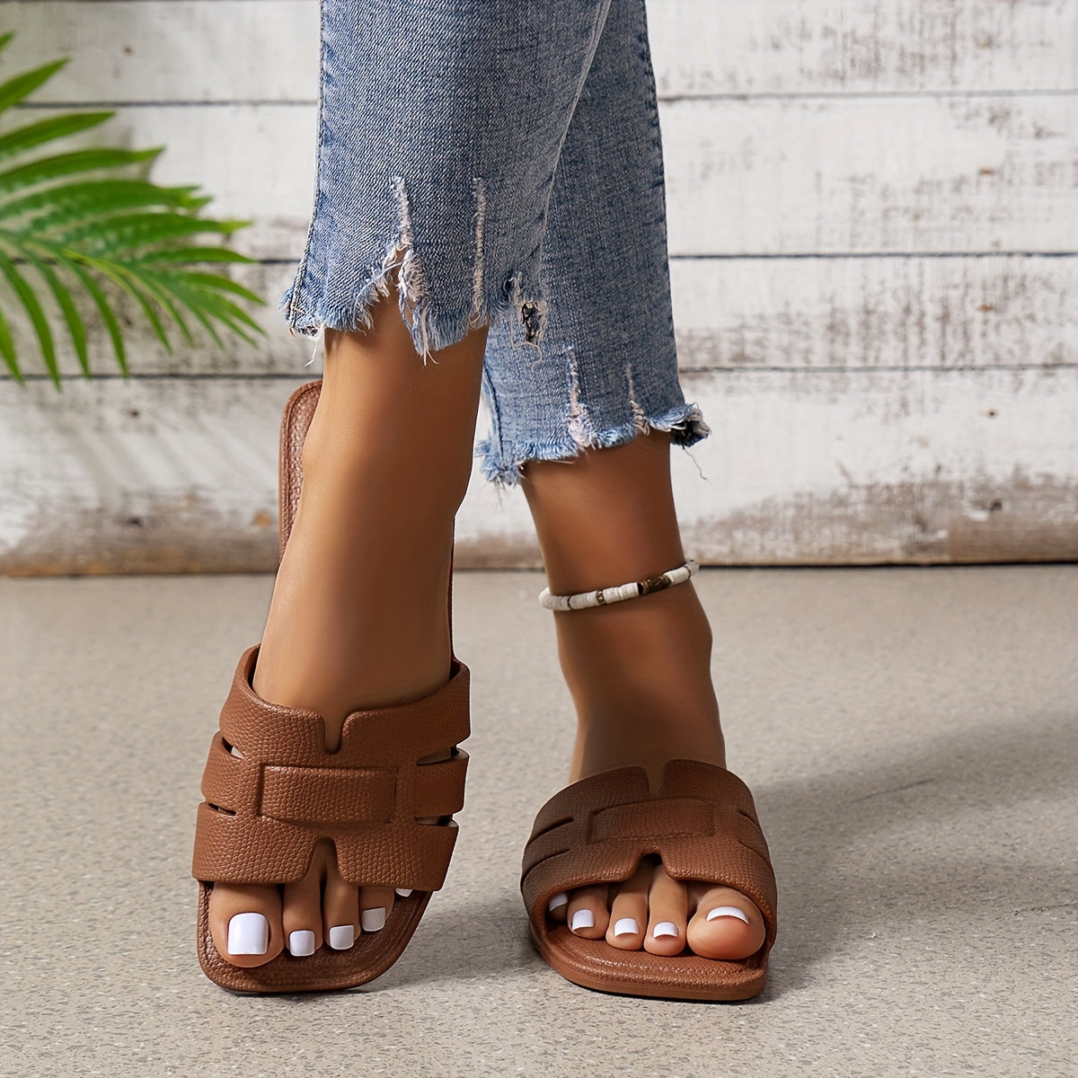 Ayollar uchun EVA slayd sandalki ochiq barmoqli, sozlanadigan, ichki va tashqi foydalanish uchun, plyaj, basseyn