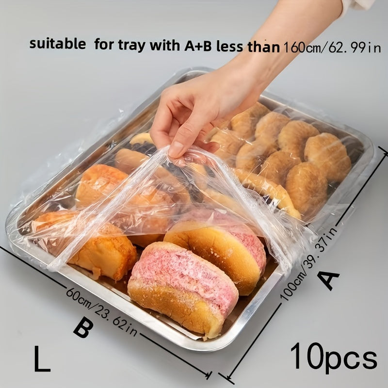 Plastic Food Cover Sheets for Trays Up to 70.1 cm Non-Contact Food Storage Wraps