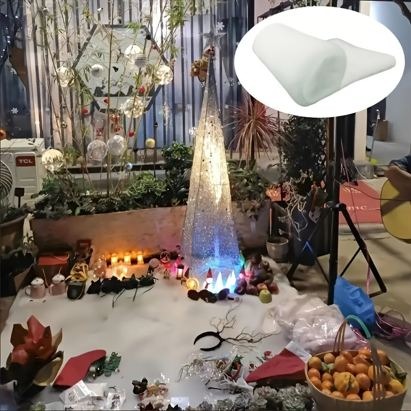 Полиэстеровое пушистое снежное одеяло и набор искусственного белого фальшивого снега для рождественской деревни, дерева и праздничного зимнего декора. Электричество не требуется. Идеально подходит для дома, кухни, праздничного стола, камина и фотопропсов.