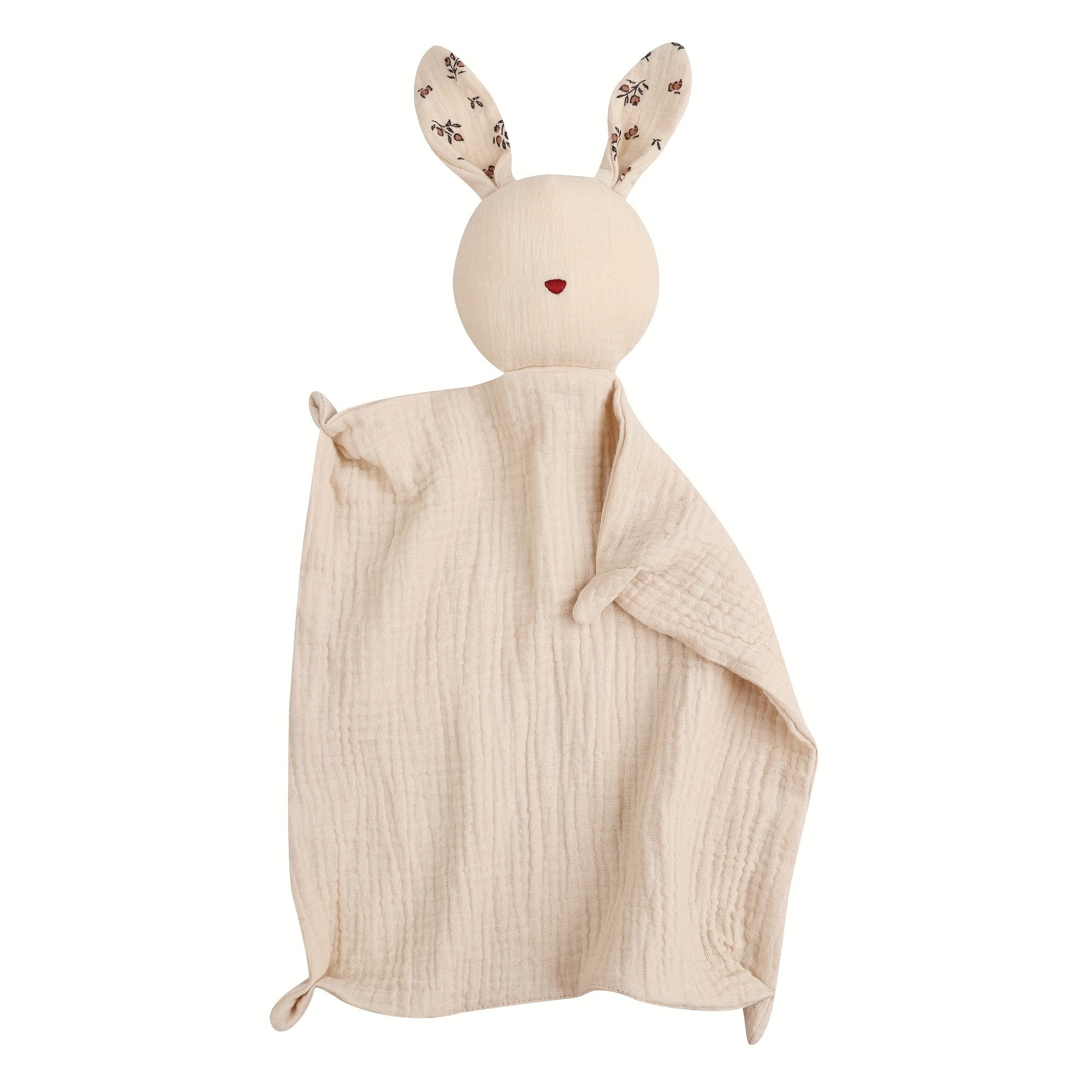 Baby Security Blanket Organic Cotton Floral Pattern Soft and Gentle for Nursery and Home Use