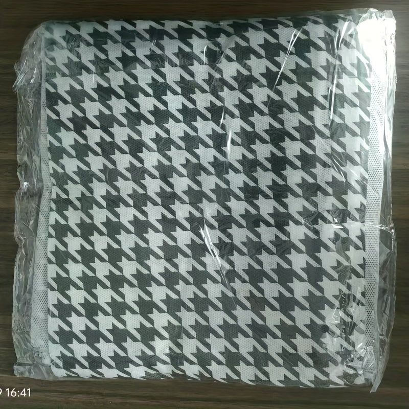 Bolsa de almacenamiento para edredón espaciosa con cremallera y tela de pata de gallo, organizador debajo de la cama