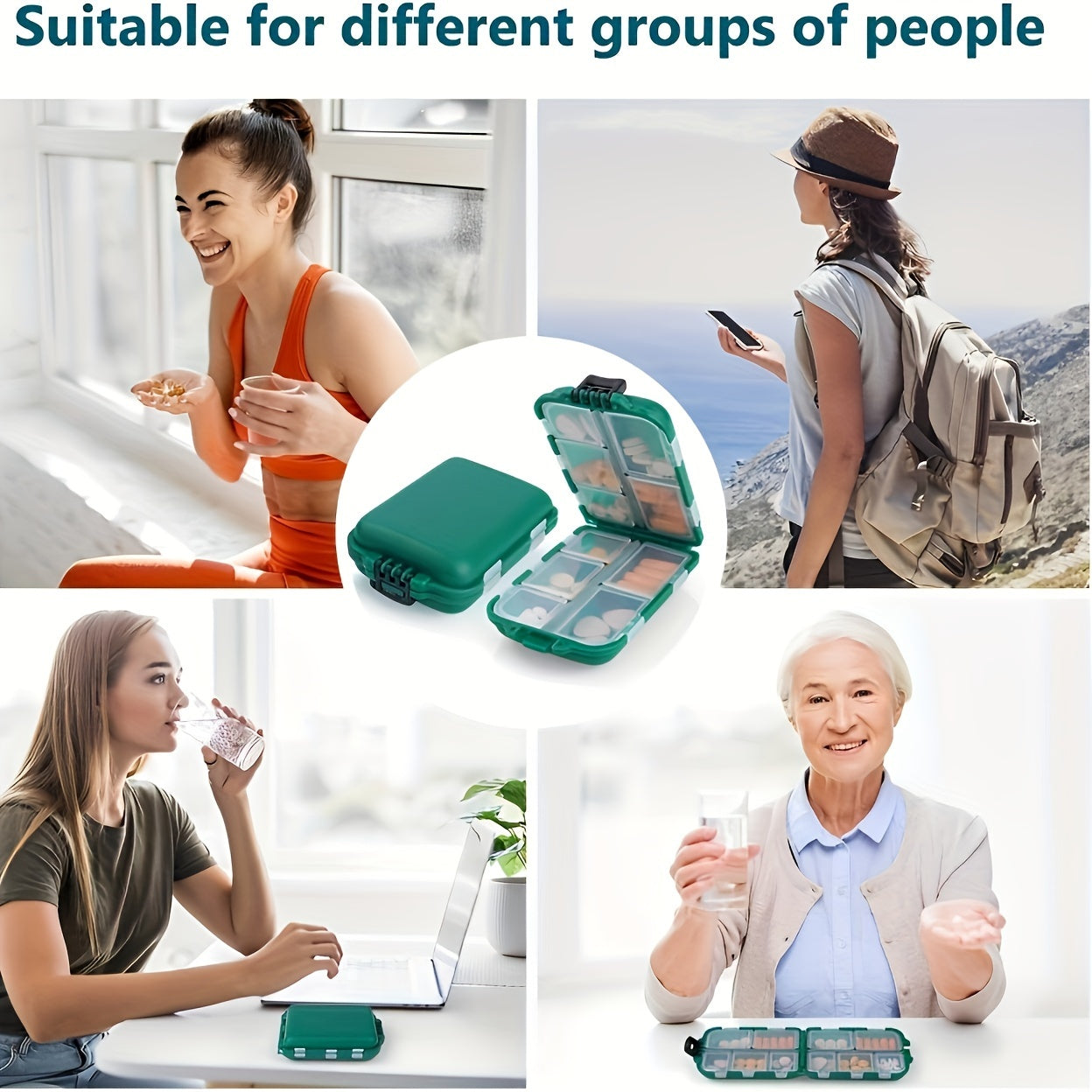 Portable Plastic Storage Box for Fishing Accessories Moisture-Proof Large Capacity