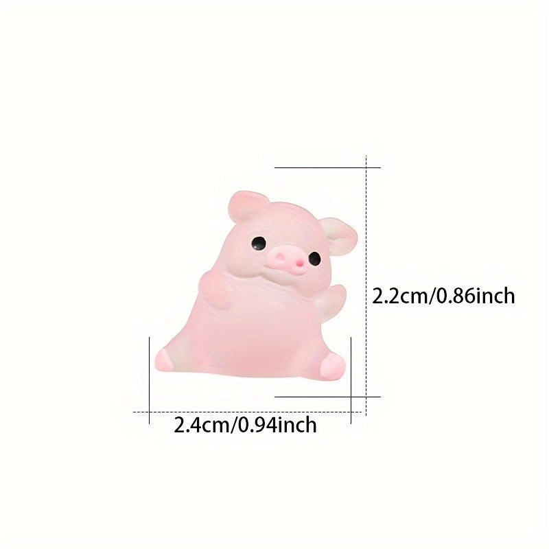 Bog'ingizga ushbu 6 ta mini qatron cho'chqa landshaft ornamentlari bilan bir oz sehr qo'shing.