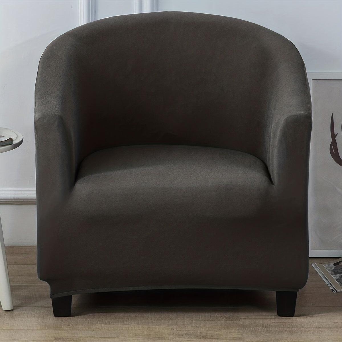 Waterproof Modern Sofa Cover with Elastic Band Solid Color One Piece