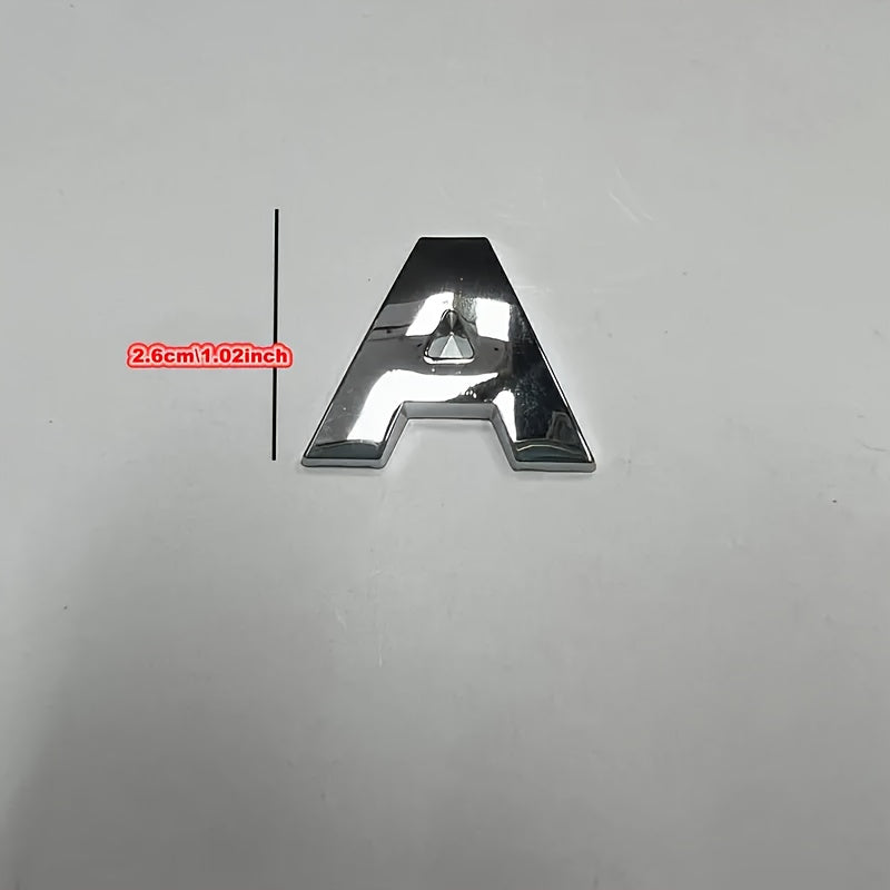 Metall avtomobil logotipi bagaj stikerlari uchun dvigatel quvvati raqami plitasi bezaklari