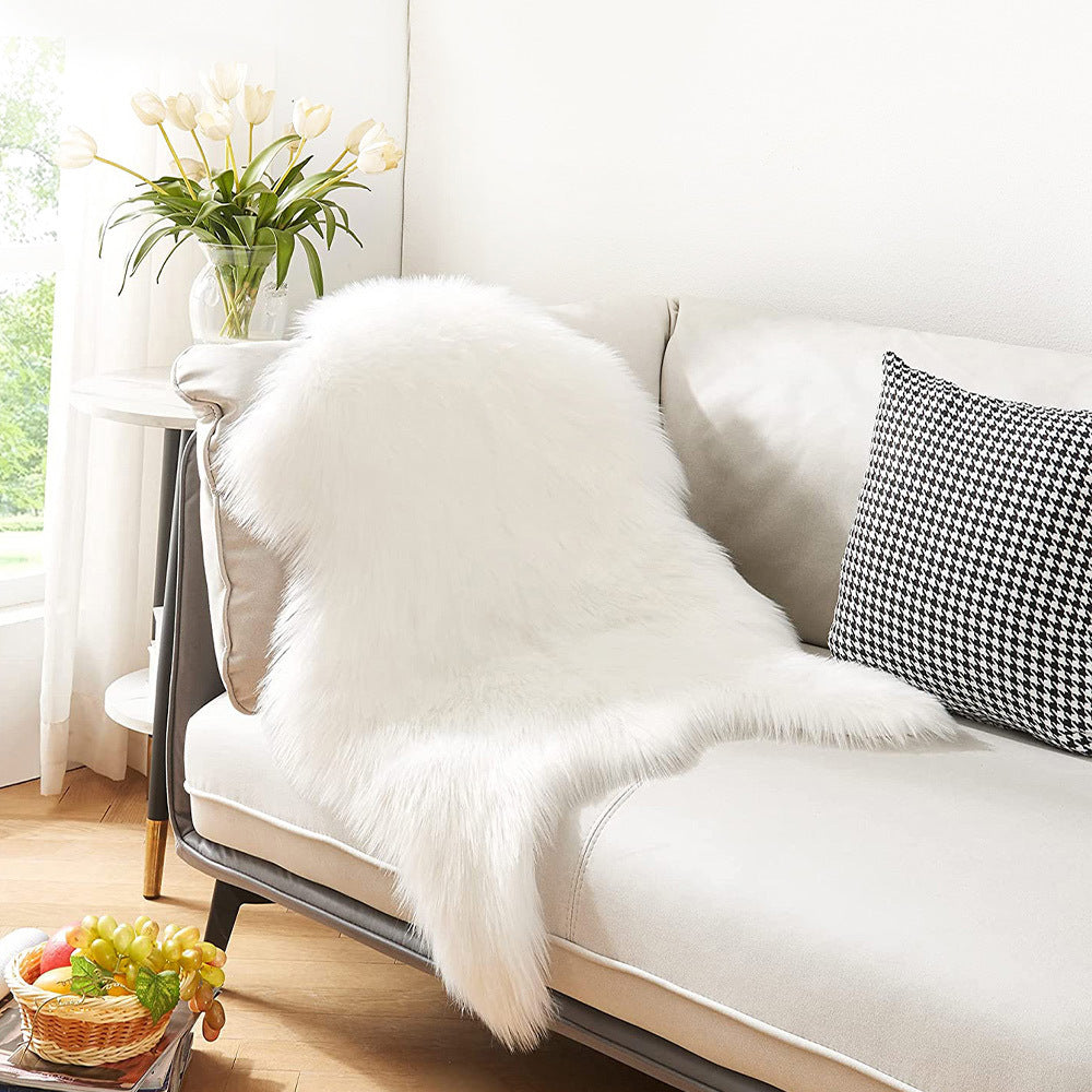 Alfombra de pelo sintético suave y acogedora con estampado de animales para sala de estar, dormitorio y sofá