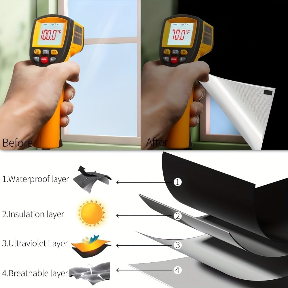 Blackout Curtains for Bedrooms and Dorm Rooms, Portable Sunblock Window Shades