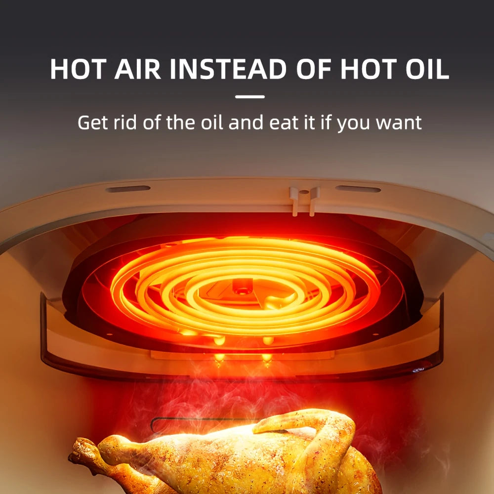 4.5L 6-in-1 Elektrik Havo Qovurgich Yog'siz Sog'lom Pishirish To'liq Avtomatik