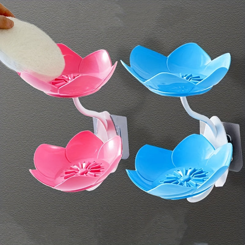 Jabonera de pared de hexágono de doble capa para decoración de baño