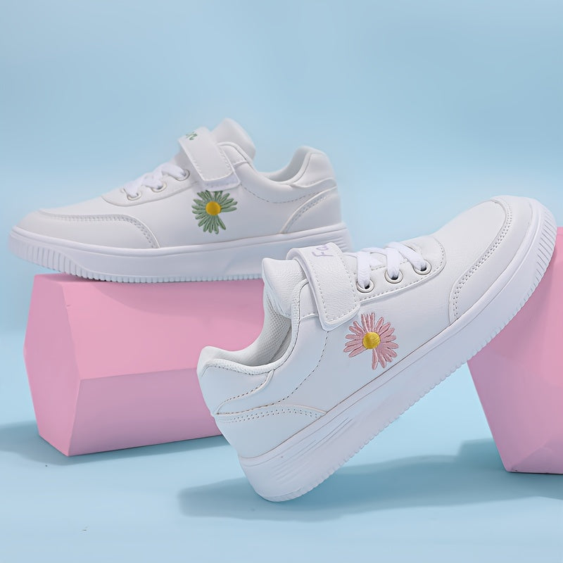 Kids' Floral Fashion Sneakers Lightweight Non-Slip Easy On/Off Straps EVA Sole