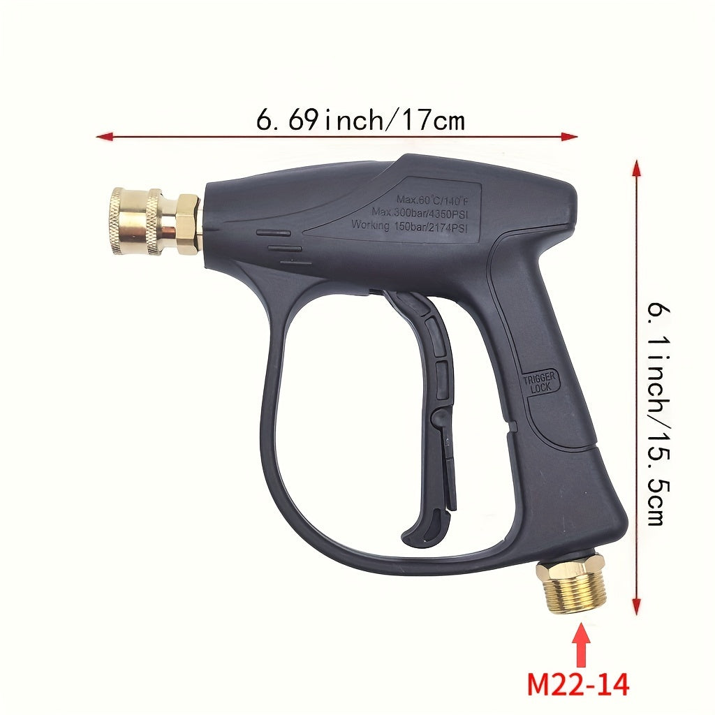 High Pressure Washing Gun Set 3000 PSI Quick Connect Nozzle for Car Garden