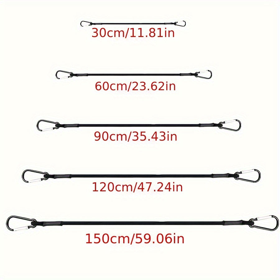 8mm Elastik Bungee Kordlar, Avtomobil Yig'ish uchun Qo'nqog'lar bilan, Yuklarni Mahkam bog'lash