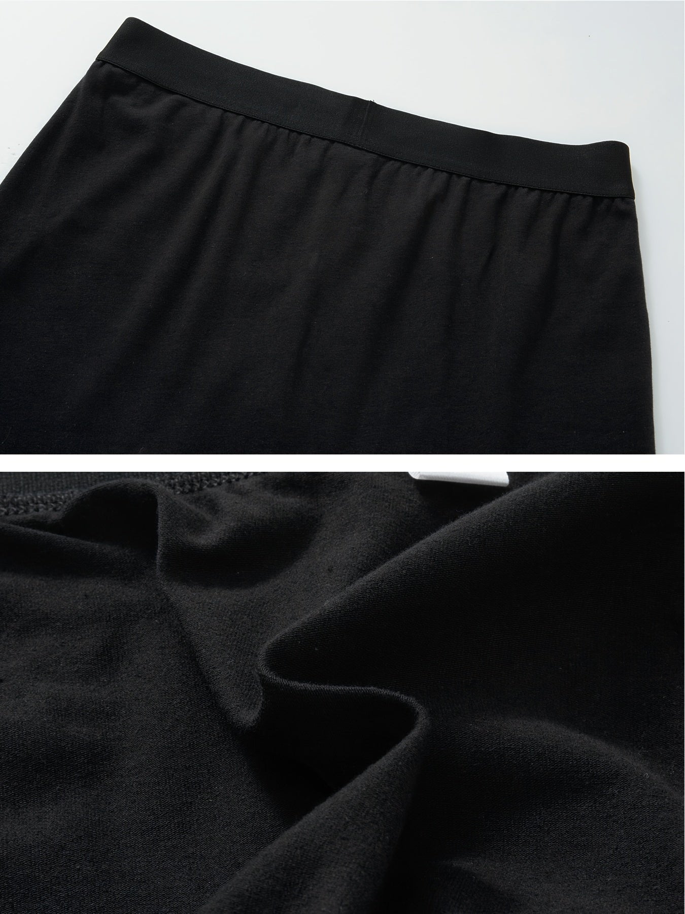 Plus Size Cotton Boxer Briefs 3-Pack Breathable Comfortable Black Gray Blue