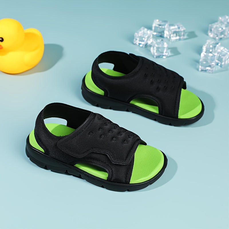 Kids Boys Open-Toe Mesh Sandals Lightweight Breathable All-Season Casual