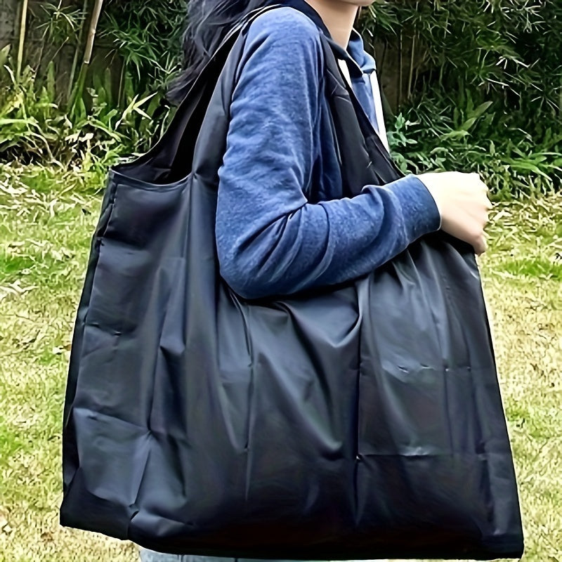 Large Canvas Tote Bag with Handles Foldable Reusable Shopping Bag 47cm