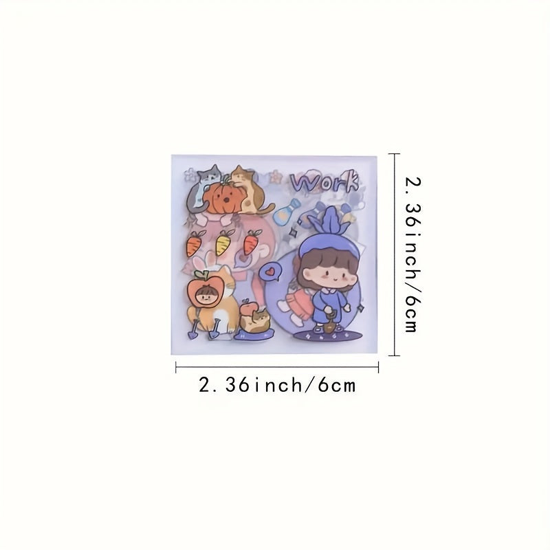 Set of 10 20 or 50 Cartoon Stickers for DIY Notebook Scrapbook Laptop Decoration