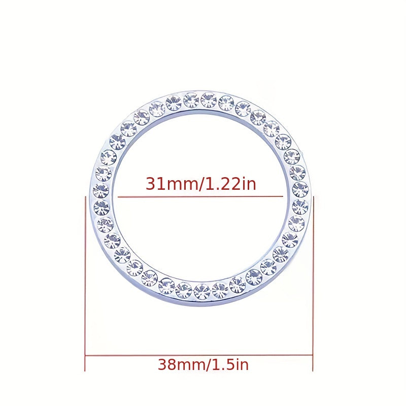 Women's Crystal Interior Car Engine Ignition Switch Cover Sparkle