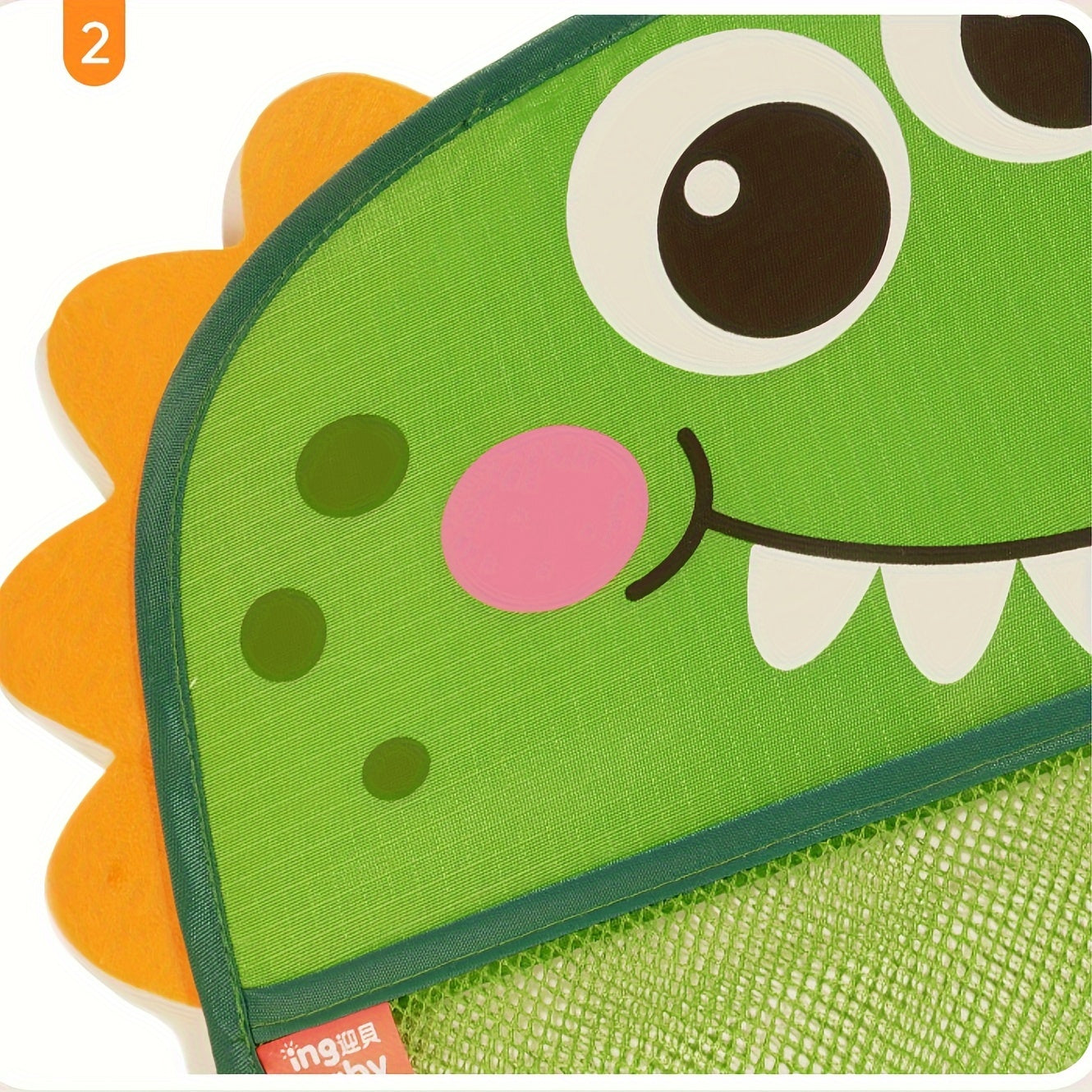 Преобразите время купания в увлекательное приключение с этой милой сетчатой сумкой для хранения игрушек в виде мультяшного динозавра - идеальное решение для организации водных игрушек ваших детей!