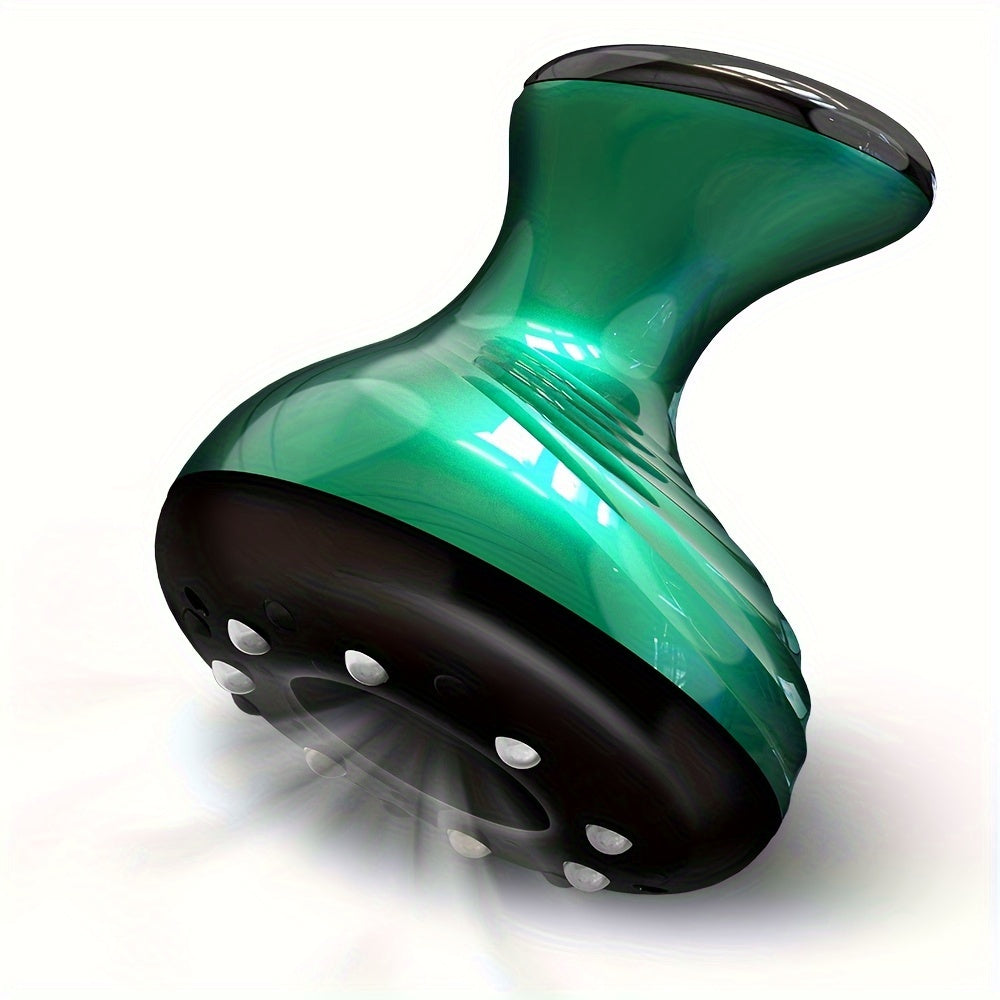 Masajeador eléctrico de ventosas con calefacción y succión, 9 niveles, recargable