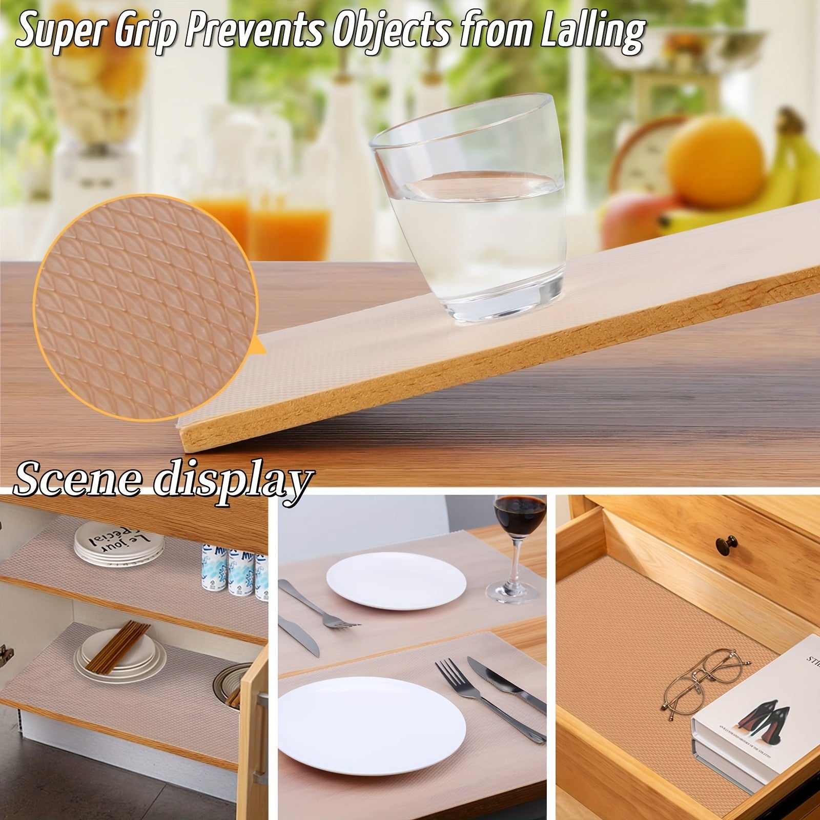 Non-Slip Moisture-Proof Kitchen Cabinet Liner for Shelves