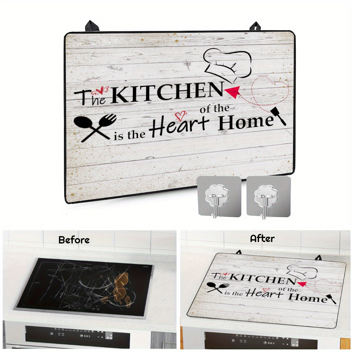 Extra Large Heat Resistant Cooktop Protector Mat for Electric Glass Stovetops and Appliances