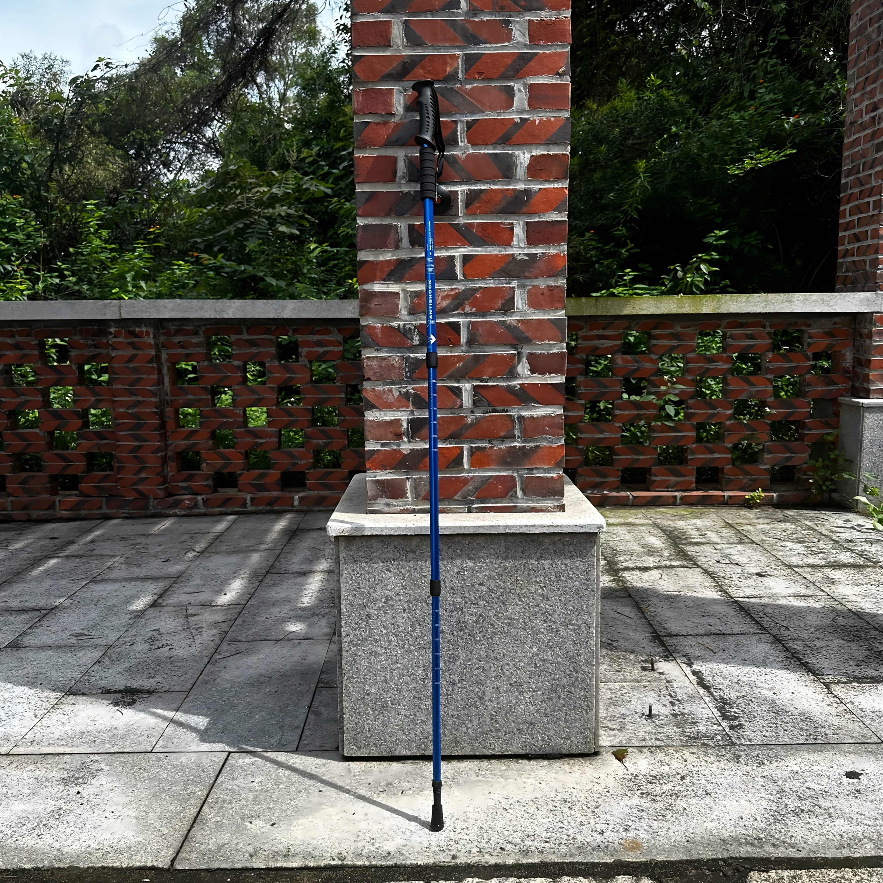 2pcs Aluminum Trekking Poles Shock-Absorbing Collapsible Adjustable for Hiking and Walking