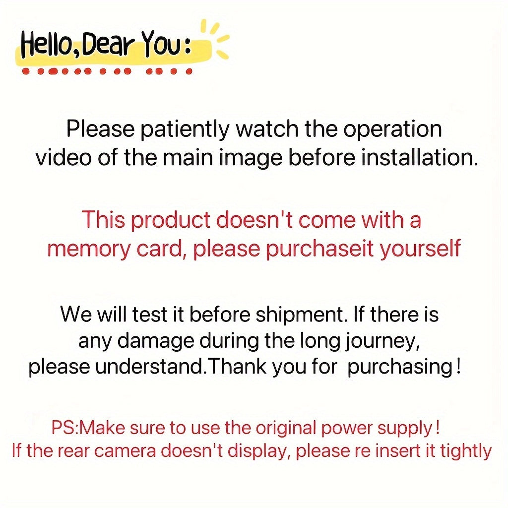 Cámara de tablero para coche en HD 1080P con doble lente, visión nocturna y espejo retrovisor antirreflejos