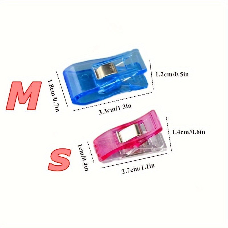 Multicolor Craft Clips for Sewing Crochet Knitting Quilting Binding Fabric Paper 20/50 Pack