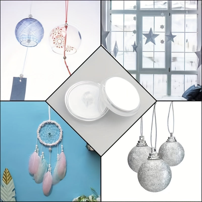 50pcs Self-Adhesive Ceiling Hooks for Christmas Decor and Hanging Items