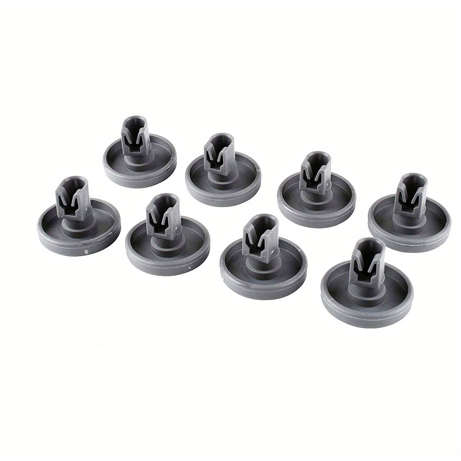 16 dona idish-tovoq uchun idish-tovoq qutisi rulolari, yuqori va pastki rack g'ildiraklar, plastmassa konstruktsiyasi