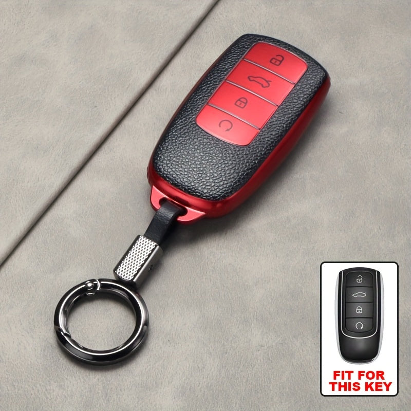 Soft TPU Keychain Protective Cover for Car Keys Full 360° Protection Durable Clear Car Key Shell
