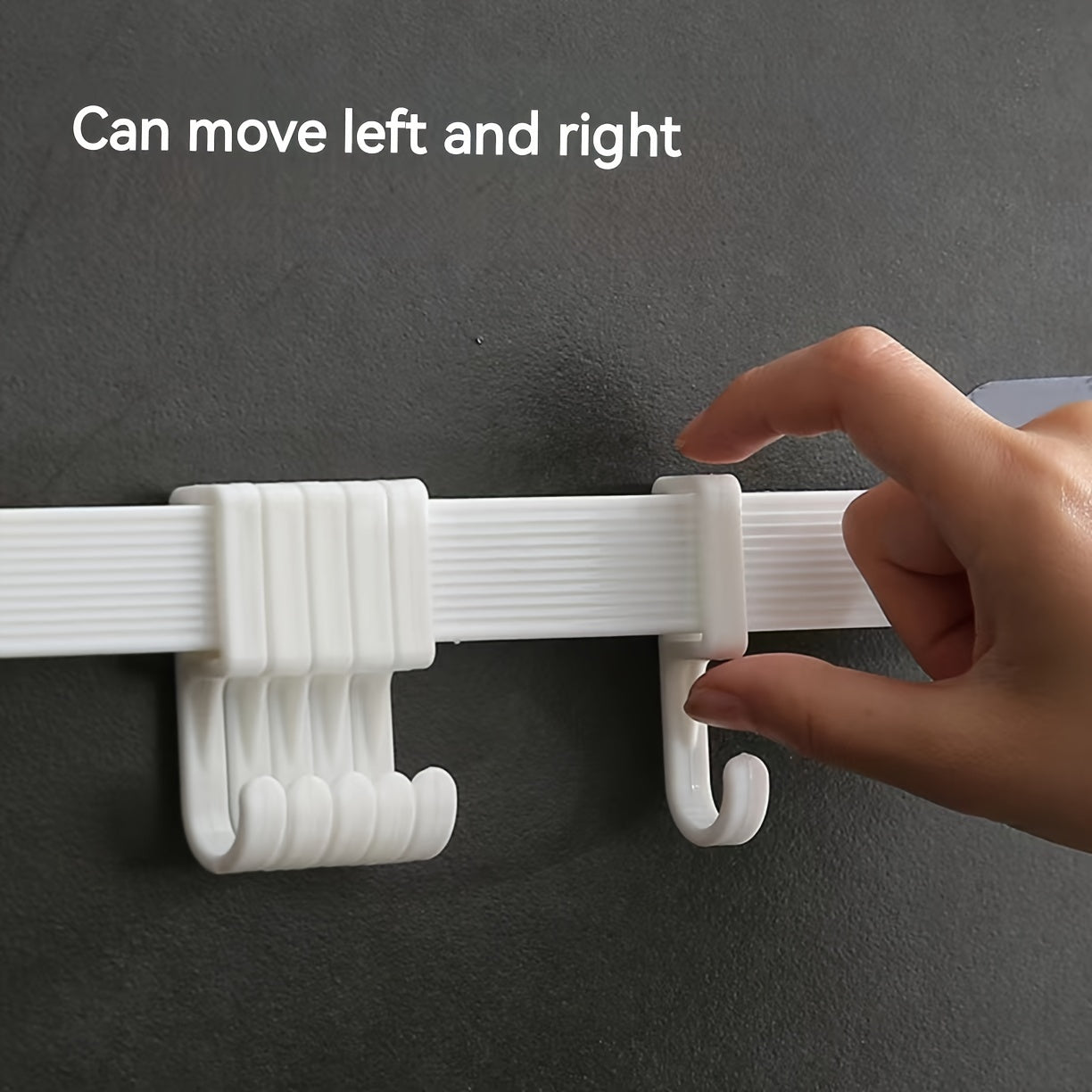 Durable Wall Rack with 6 Hooks for Bathroom Kitchen Balcony Corners