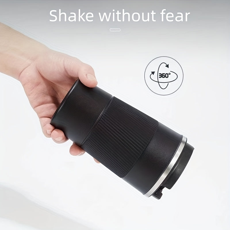 Taza de viaje de acero inoxidable 12.85oz 17.25oz con aislamiento al vacío, a prueba de fugas y sin derrames