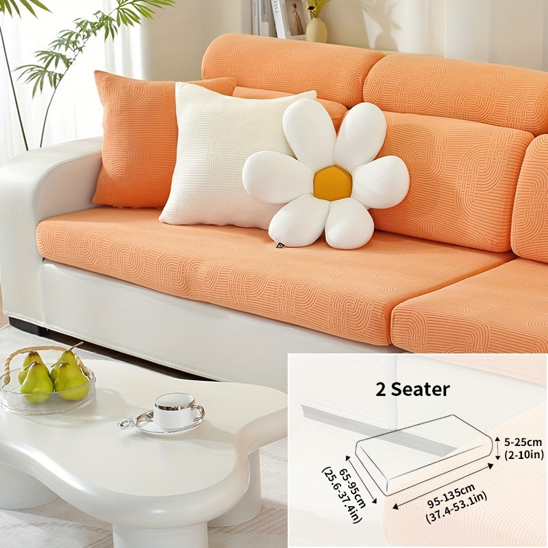 Чехол для дивана жаккард с универсальной посадкой и эластичным дизайном для защиты мебели и домашнего декора в любой комнате.