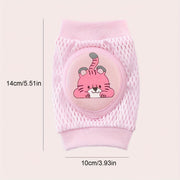 Set of 2 Pink and Blue Knee Pads for Crawling Safety, Kids, Polyester