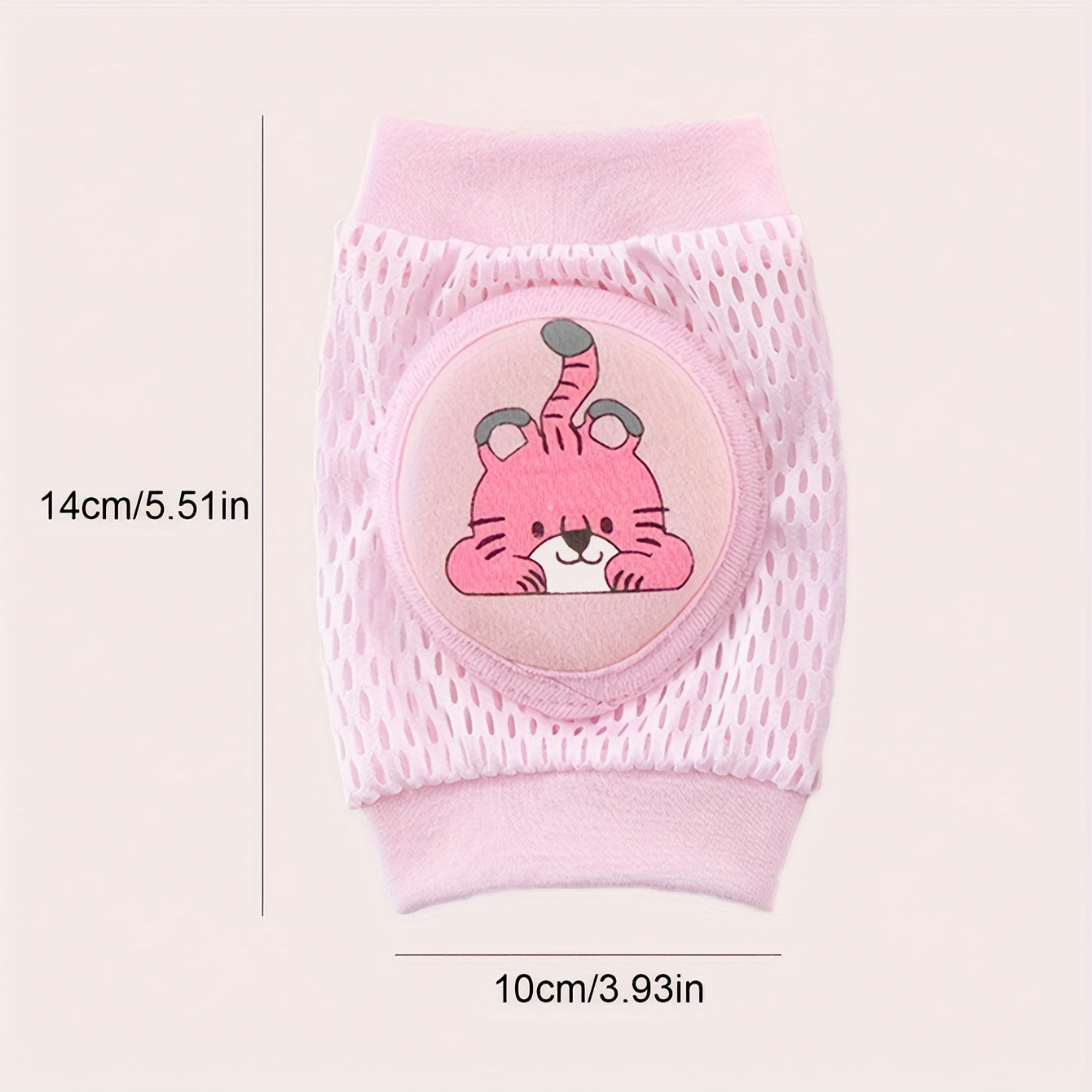 Set of 2 Pink and Blue Knee Pads for Crawling Safety, Kids, Polyester