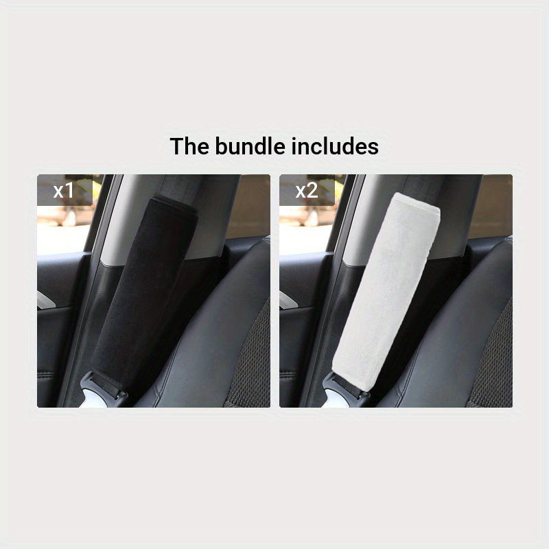 Аксессуары для интерьера автомобиля для мужчин и женщин: 2-компонентные чехлы для ремней безопасности и подушки для плеч ремня безопасности.