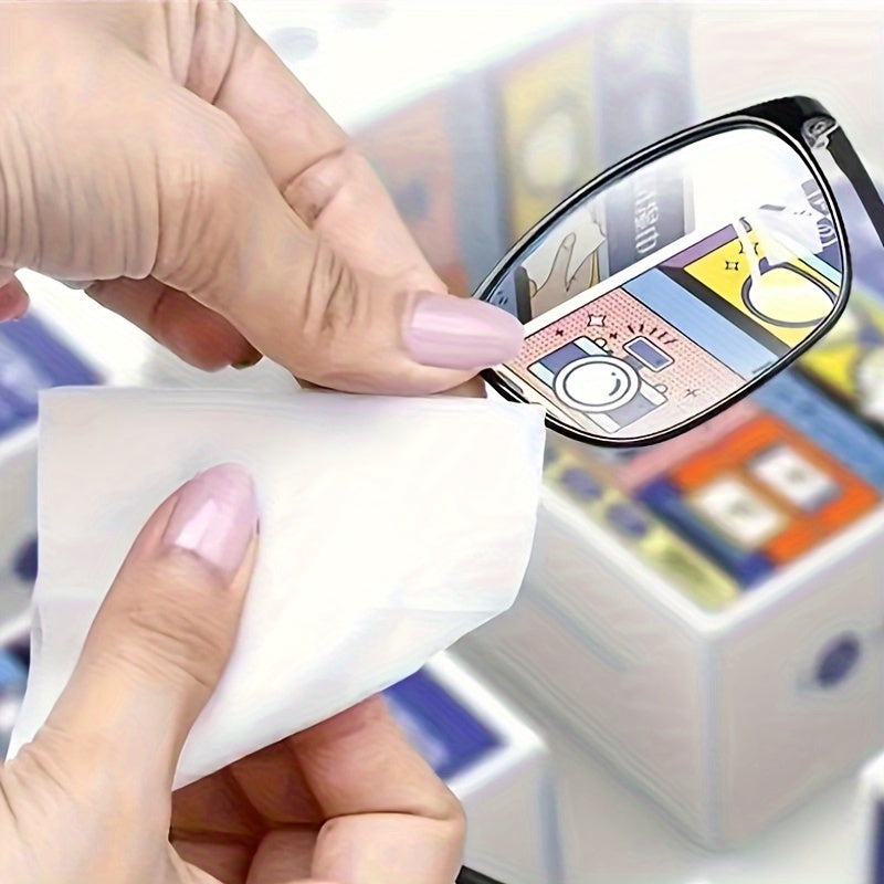 Fragrance-Free Multi-Purpose Cleaning Wipes for Glasses Screens and Surfaces 30 70 Pack Streak-Free Portable