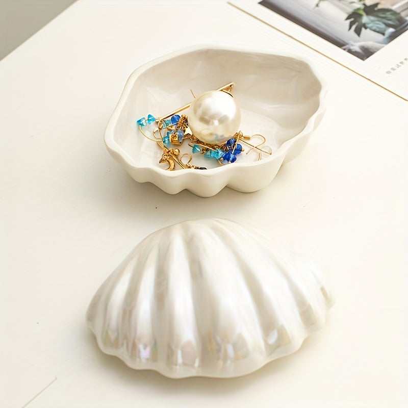 Ceramic Makeup Table with Detachable Jewelry Box and Key Holder Storage Organizer