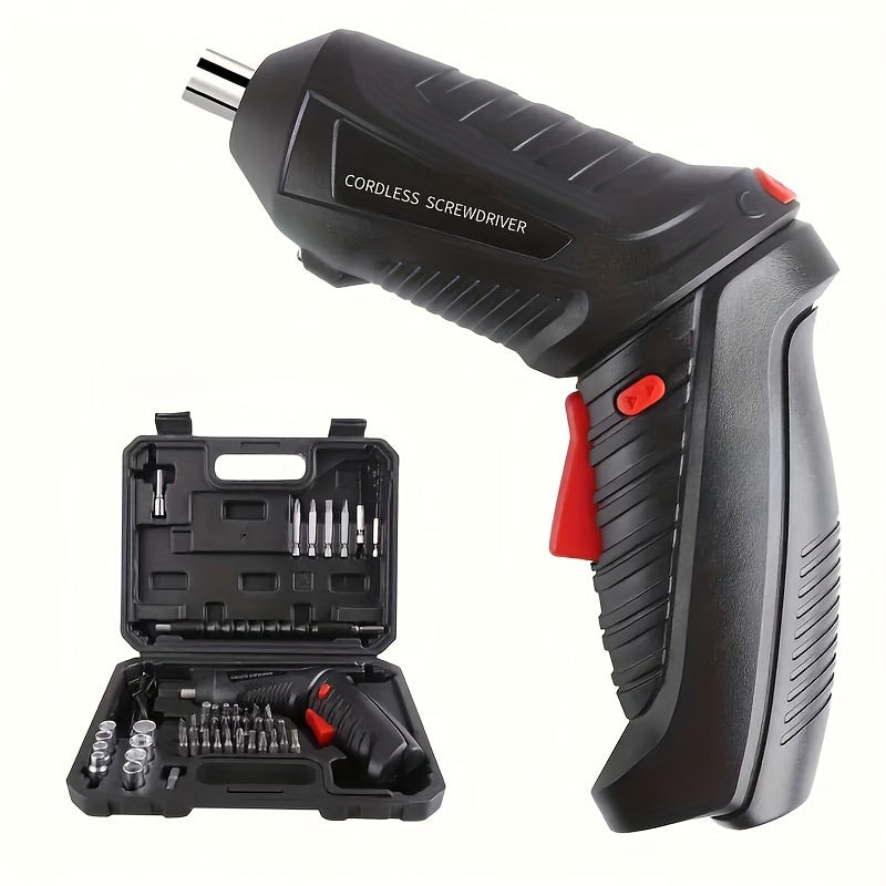 Electric Screwdriver Set with USB Rechargeable Lithium Battery Multi-Head Compatibility Strong Power and Precision