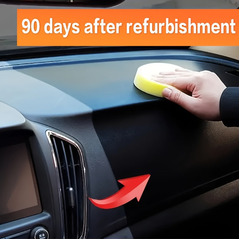 Renovador universal de plástico para el interior del coche, cera para muebles de cuero