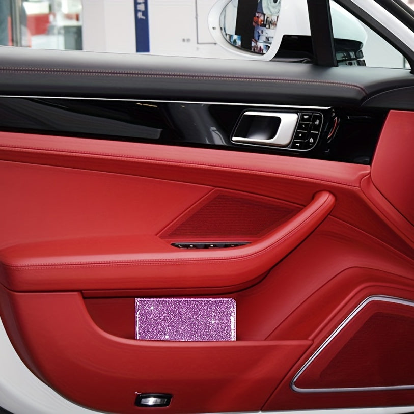 Organizador de guantes de cuero PU para portatarjetas de seguro de coche, billetera para documentos